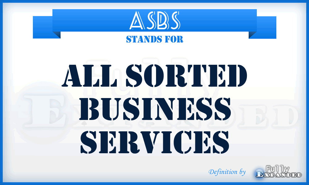 ASBS - All Sorted Business Services