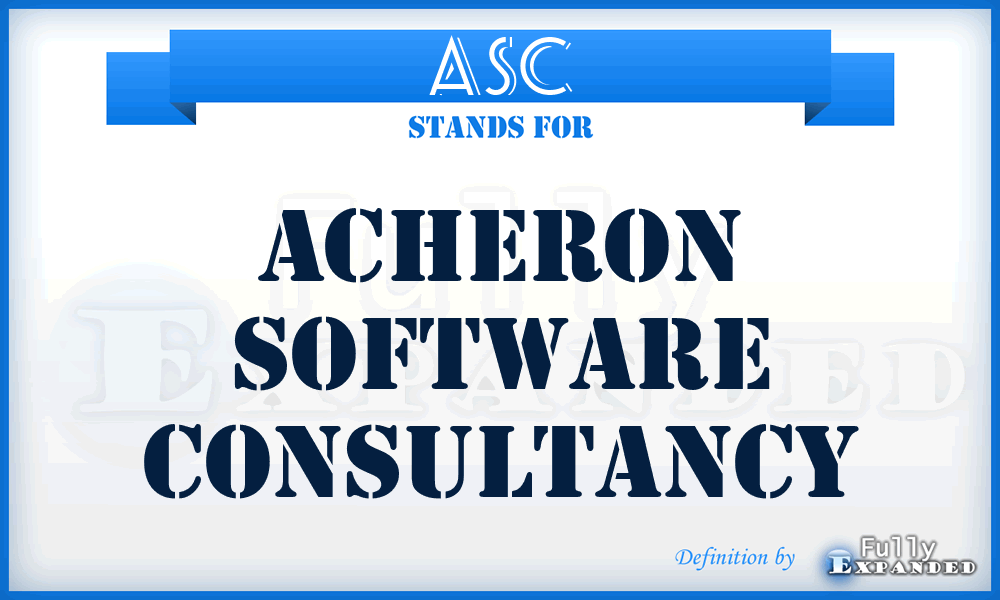 ASC - Acheron Software Consultancy