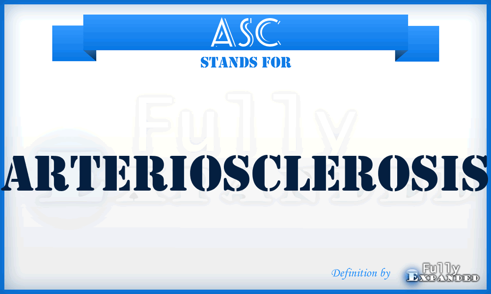 ASC - Arteriosclerosis