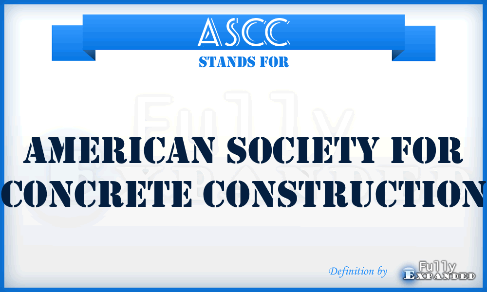ASCC - American Society for Concrete Construction