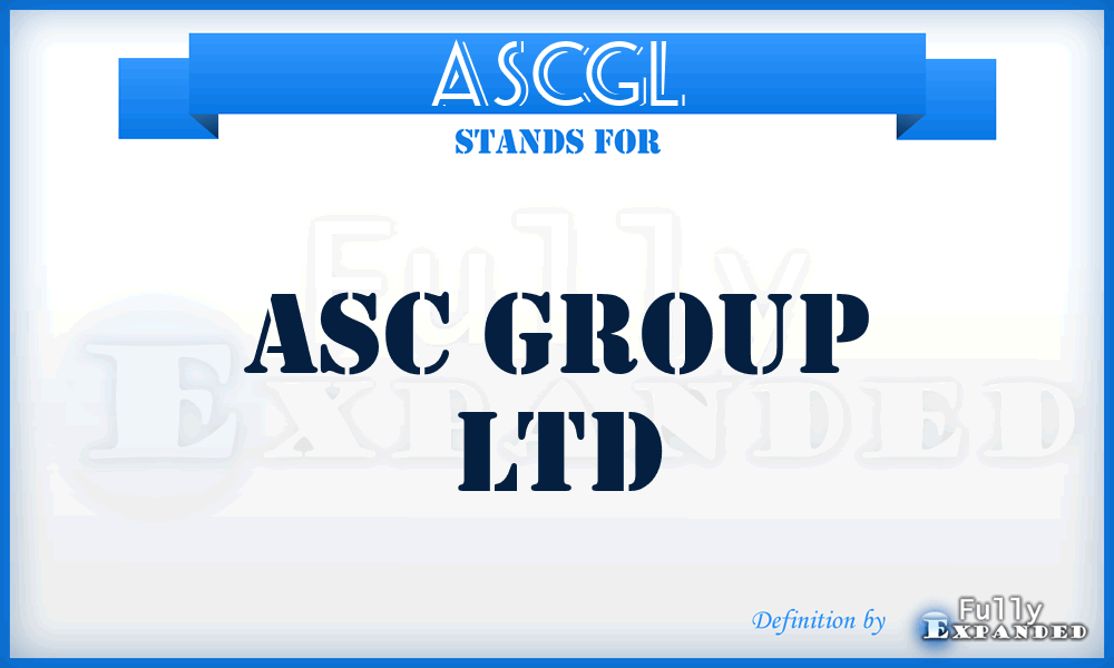 ASCGL - ASC Group Ltd