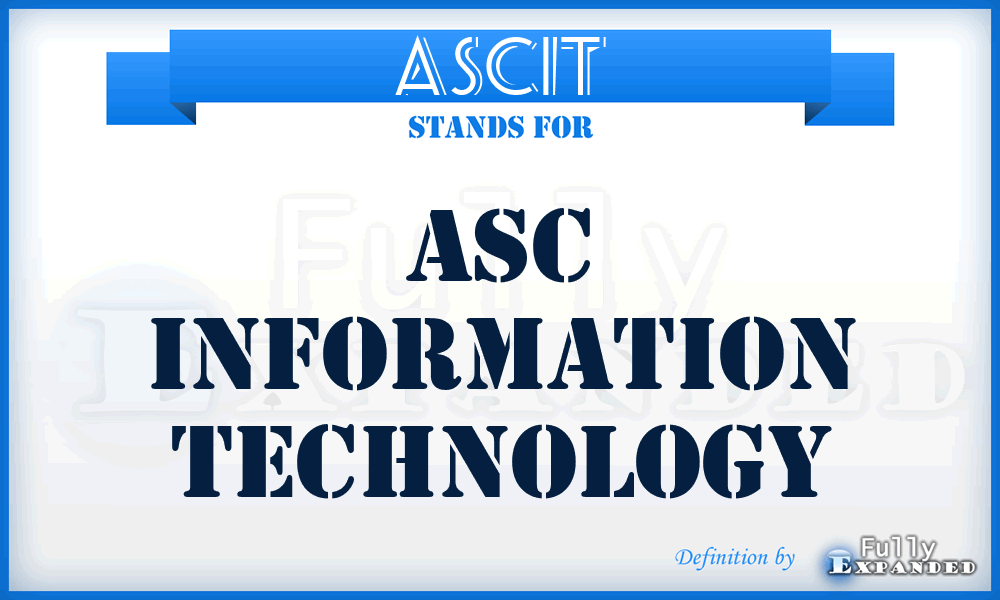 ASCIT - ASC Information Technology