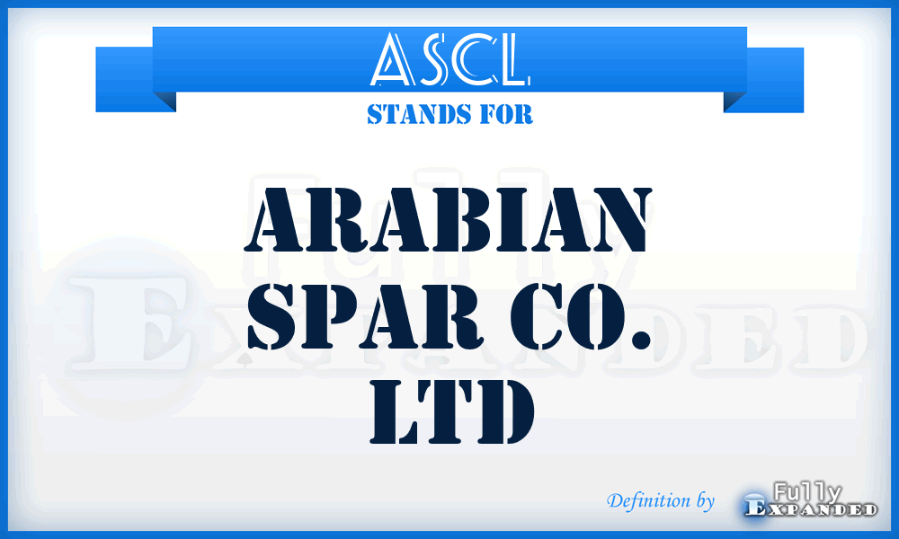 ASCL - Arabian Spar Co. Ltd