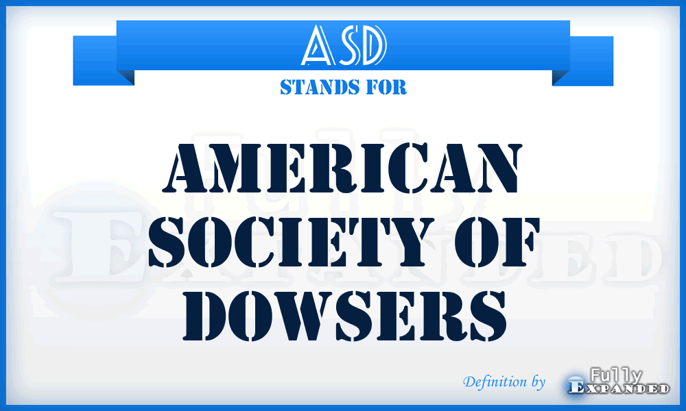 ASD - American Society of Dowsers