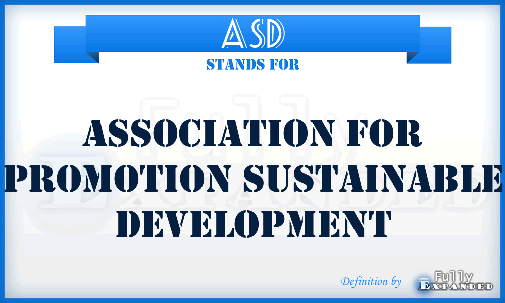 ASD - Association for promotion Sustainable Development