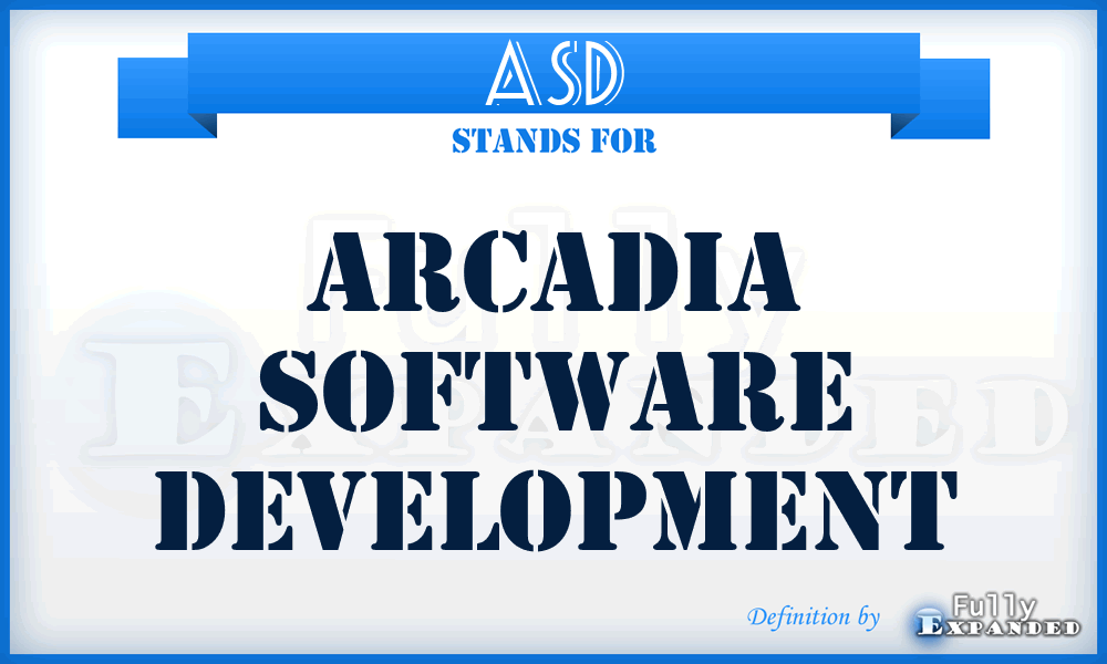 ASD - Arcadia Software Development