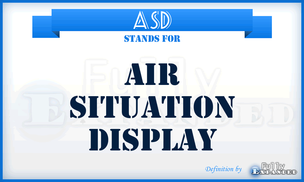 ASD - air situation display