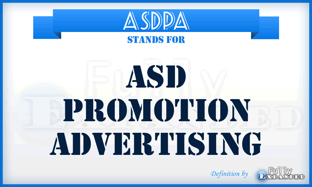ASDPA - ASD Promotion Advertising