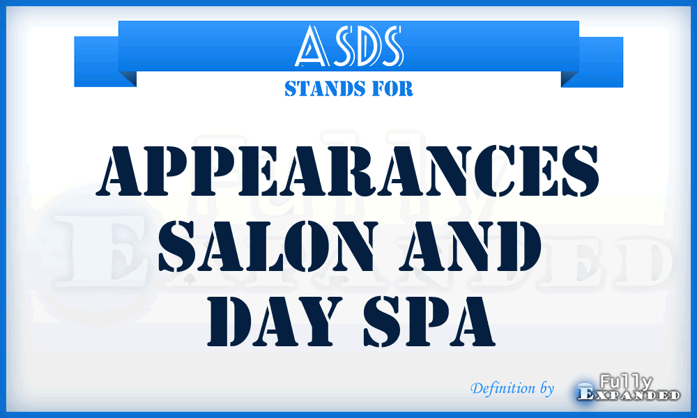 ASDS - Appearances Salon and Day Spa