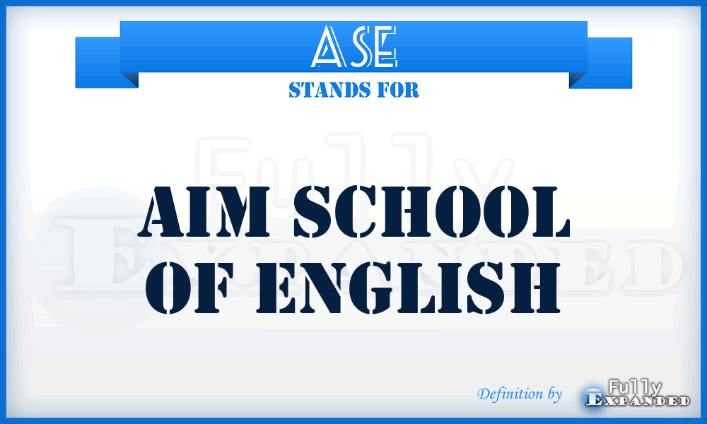 ASE - Aim School of English