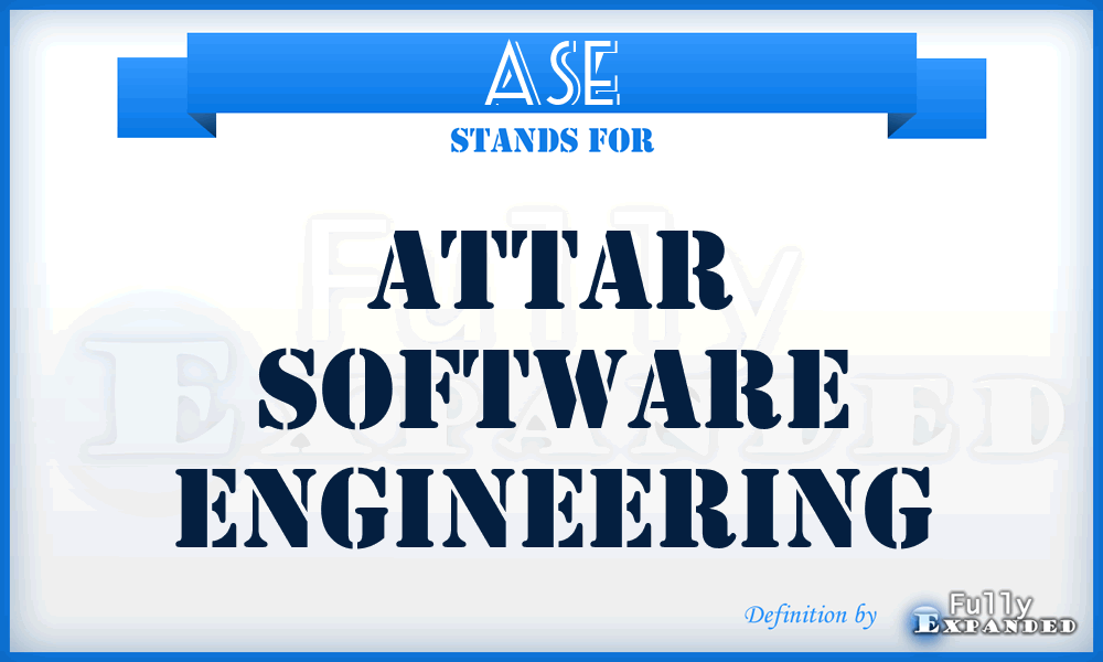 ASE - Attar Software Engineering