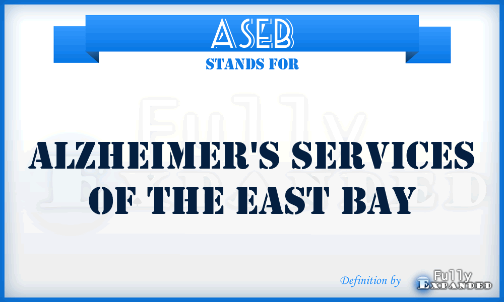 ASEB - Alzheimer's Services of the East Bay