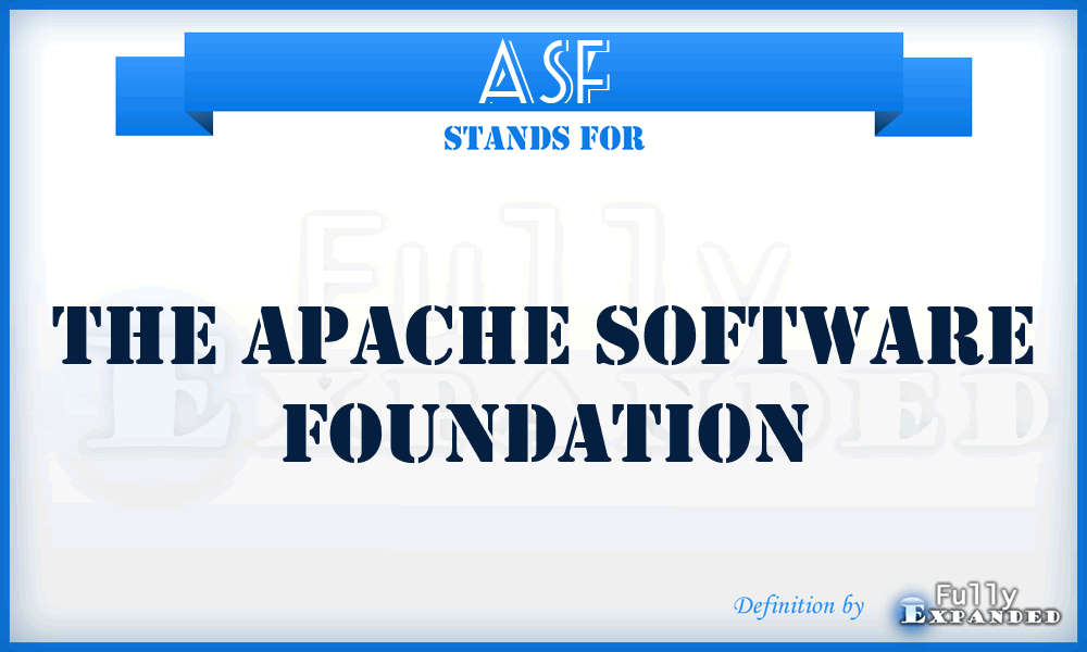 ASF - The Apache Software Foundation