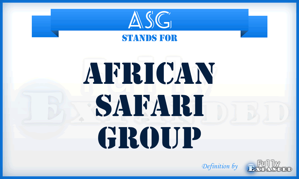 ASG - African Safari Group