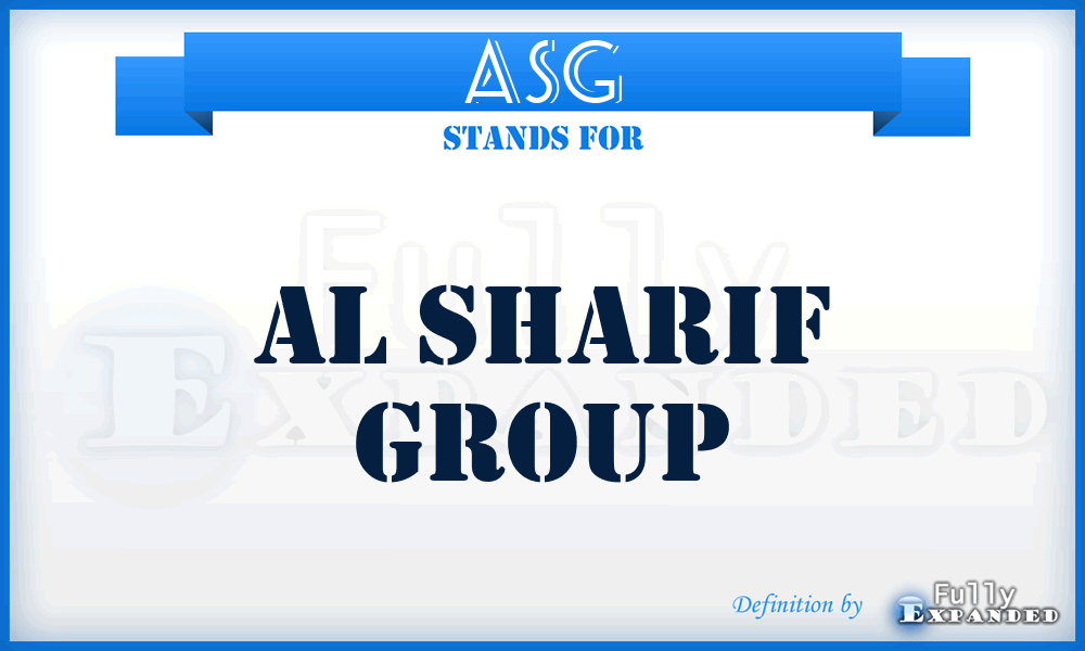 ASG - Al Sharif Group