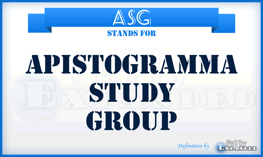 ASG - Apistogramma Study Group