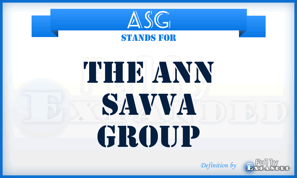 ASG - The Ann Savva Group