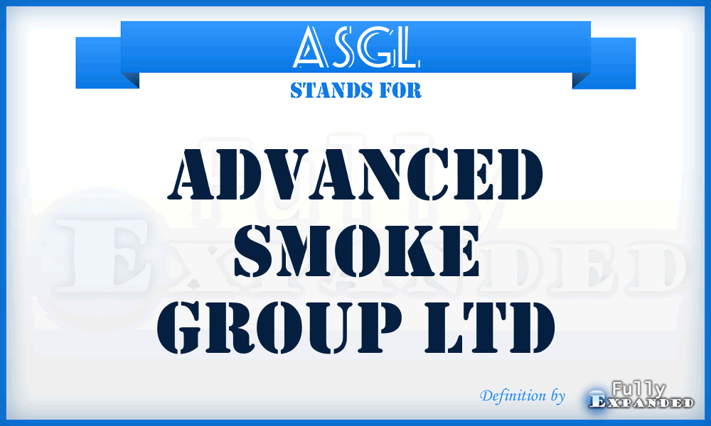 ASGL - Advanced Smoke Group Ltd