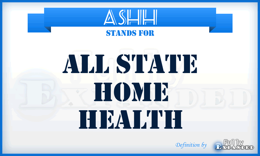 ASHH - All State Home Health