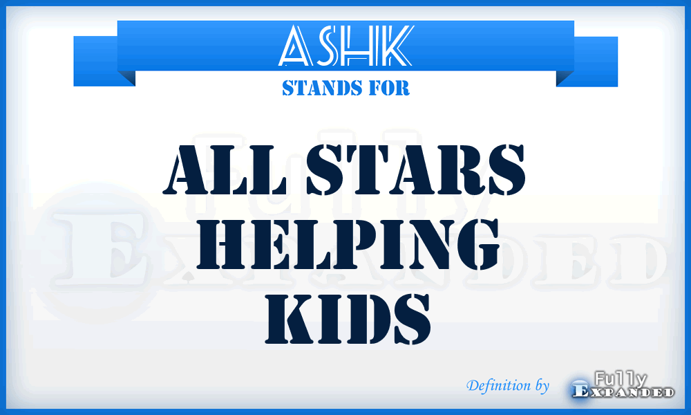 ASHK - All Stars Helping Kids