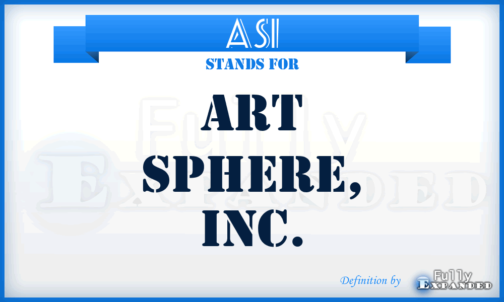 ASI - Art Sphere, Inc.