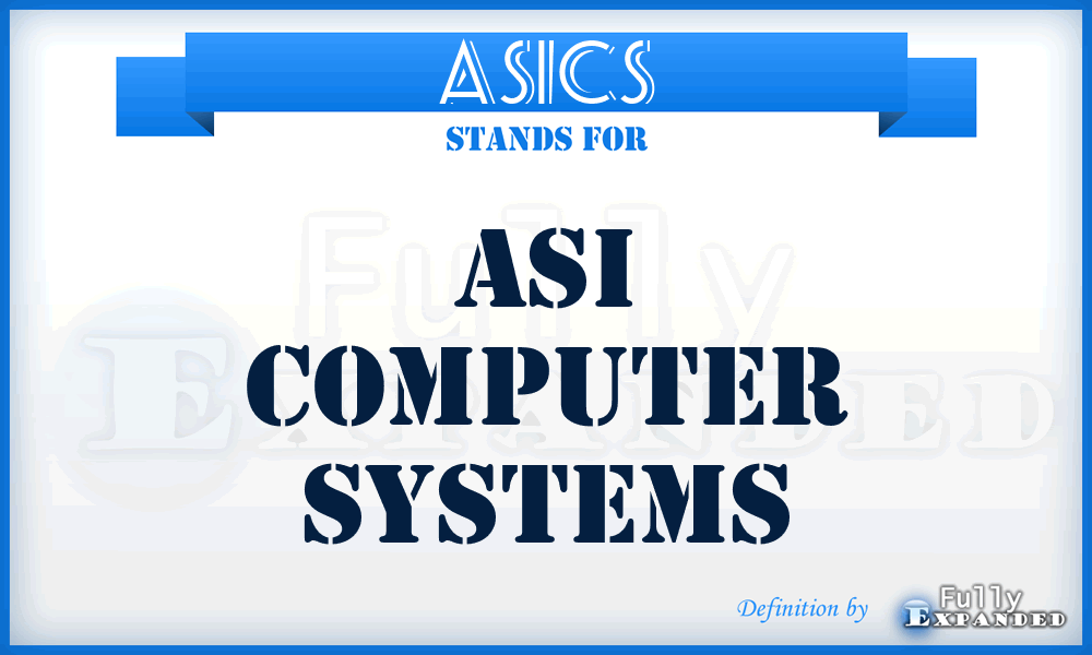 ASICS - ASI Computer Systems