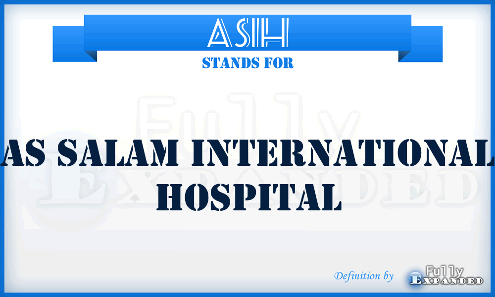 ASIH - As Salam International Hospital