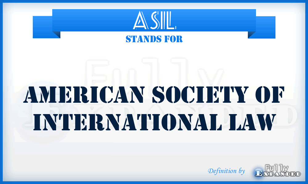 ASIL - American Society of International Law