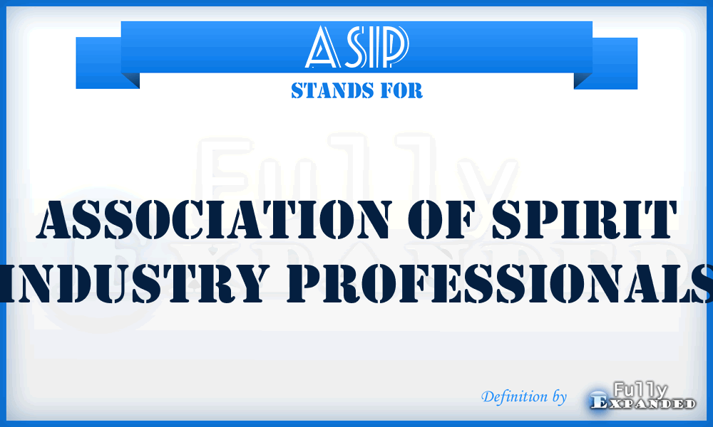 ASIP - Association of Spirit Industry Professionals