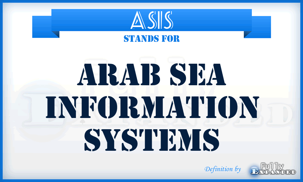 ASIS - Arab Sea Information Systems