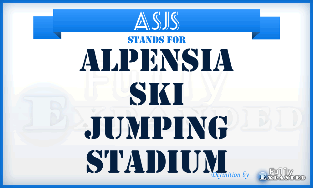 ASJS - Alpensia Ski Jumping Stadium
