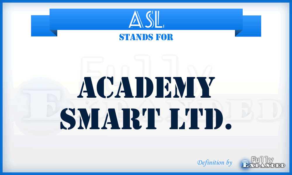 ASL - Academy Smart Ltd.