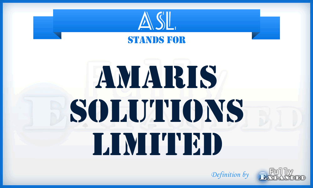 ASL - Amaris Solutions Limited