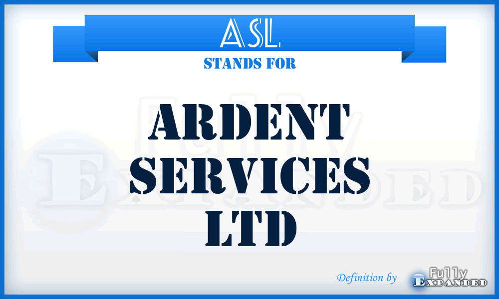 ASL - Ardent Services Ltd