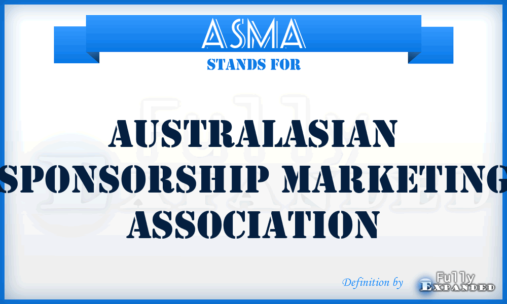 ASMA - Australasian Sponsorship Marketing Association