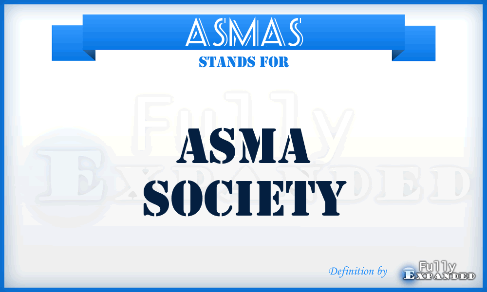 ASMAS - ASMA Society