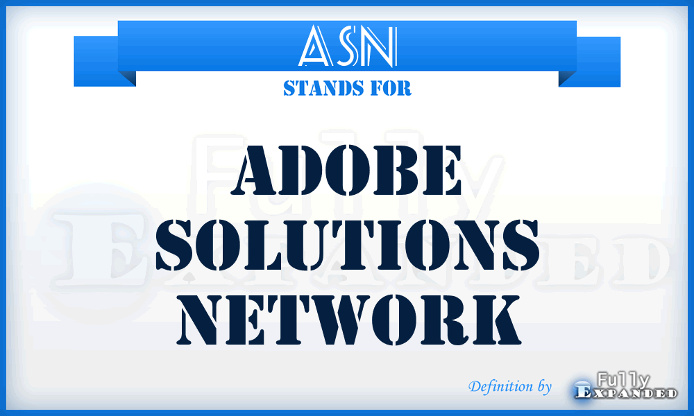 ASN - Adobe Solutions Network