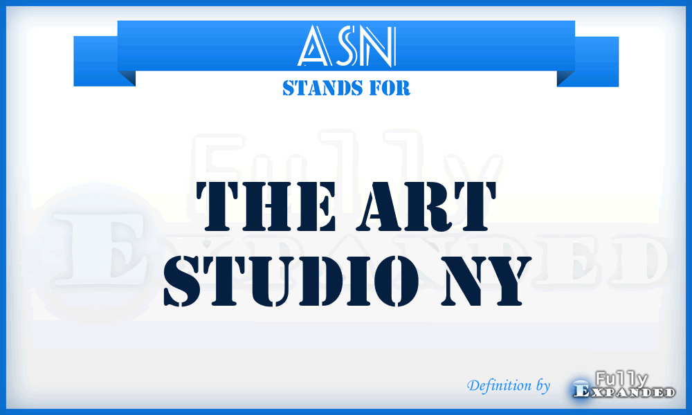 ASN - The Art Studio Ny