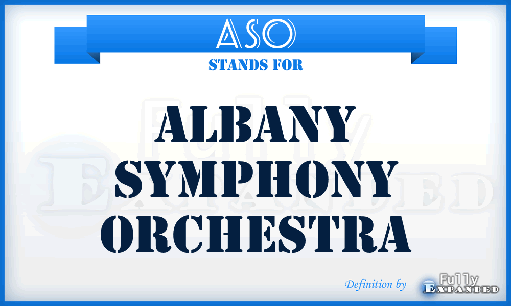 ASO - Albany Symphony Orchestra