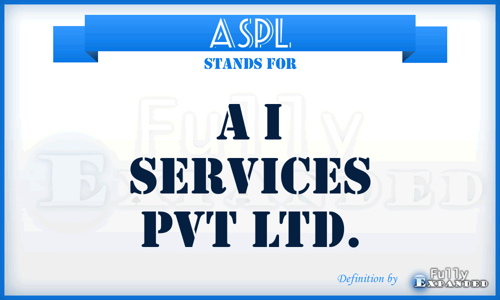 ASPL - A i Services Pvt Ltd.
