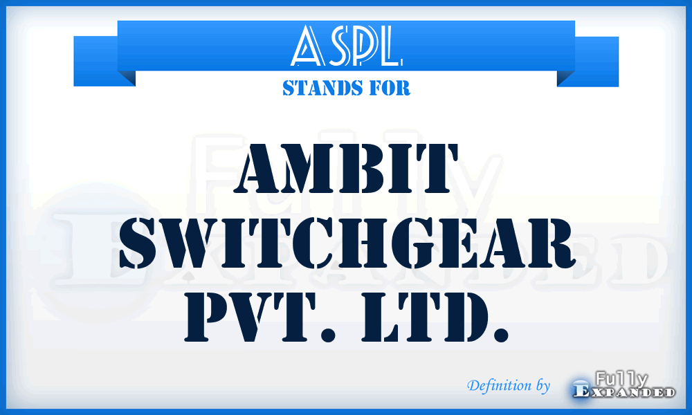 ASPL - Ambit Switchgear Pvt. Ltd.