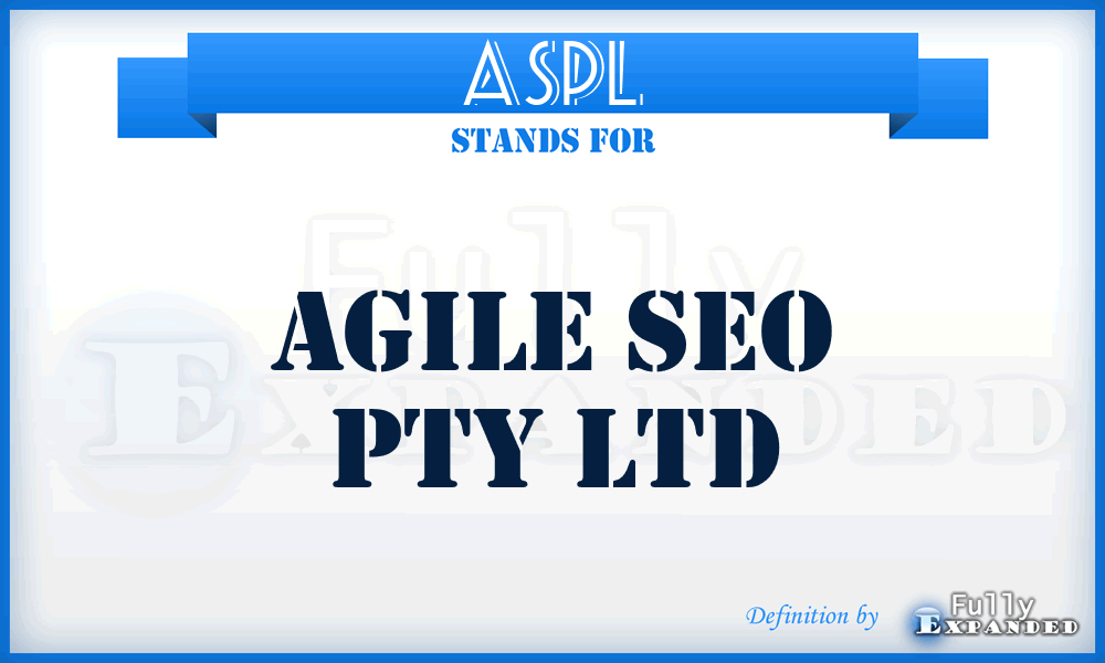 ASPL - Agile Seo Pty Ltd