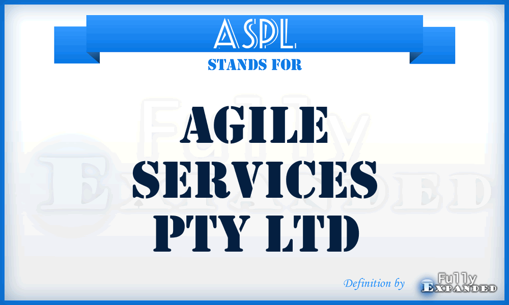 ASPL - Agile Services Pty Ltd