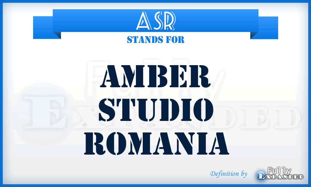 ASR - Amber Studio Romania