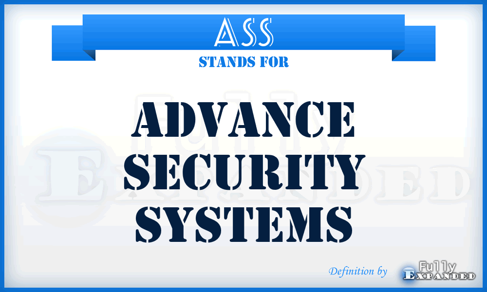 ASS - Advance Security Systems