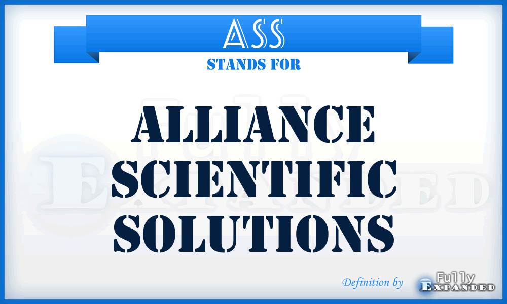 ASS - Alliance Scientific Solutions