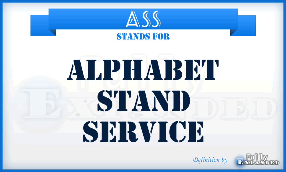 ASS - Alphabet Stand Service