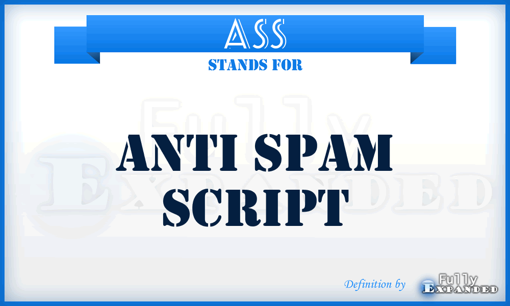 ASS - Anti Spam Script