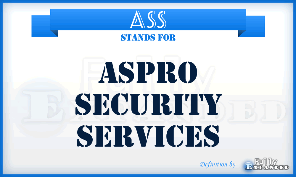ASS - Aspro Security Services