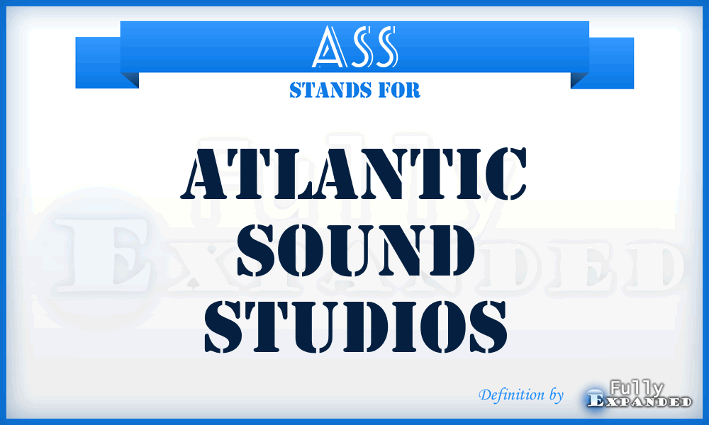 ASS - Atlantic Sound Studios
